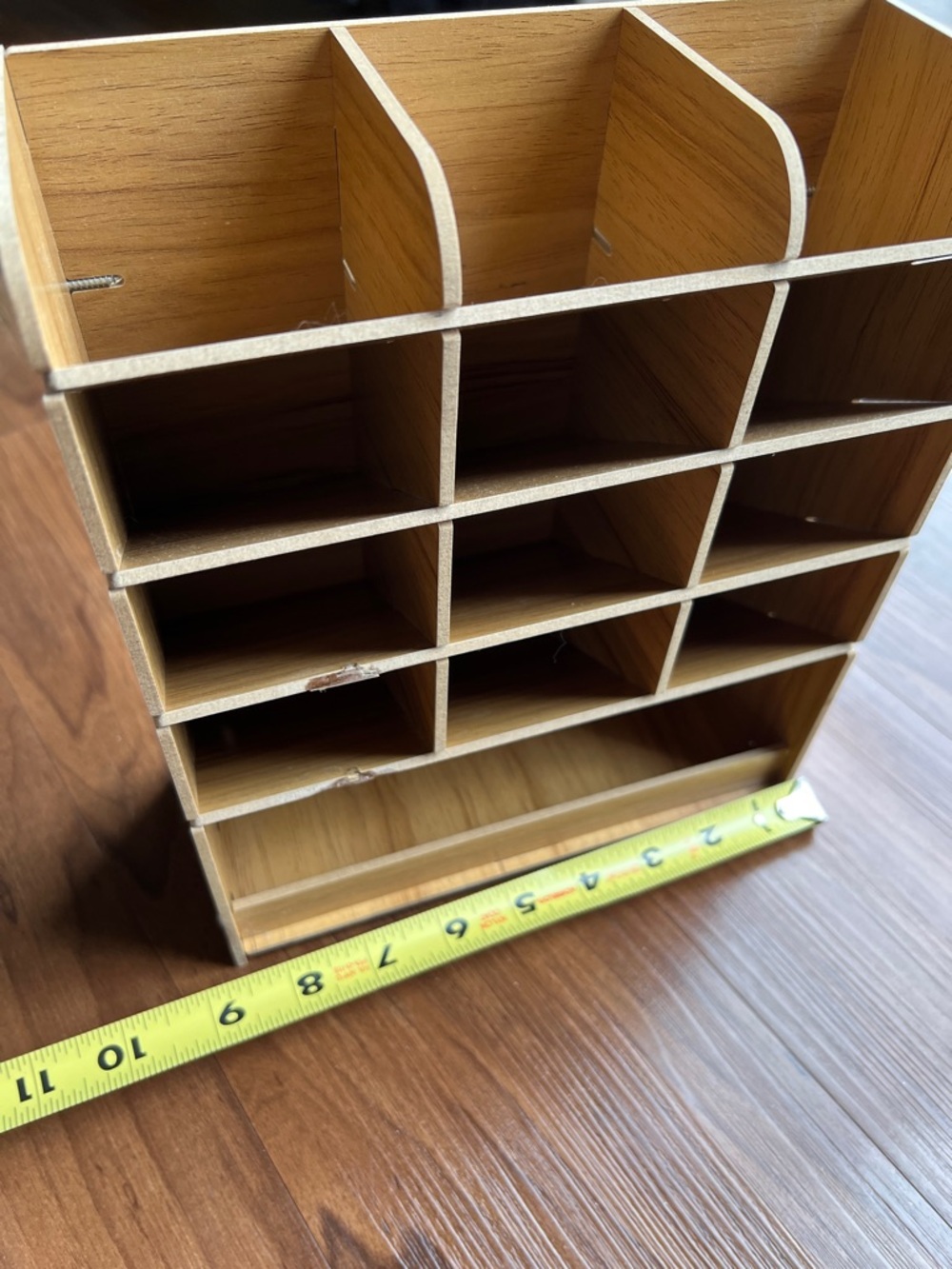 10x9x4 Wooden Mail & Desk Organizer - - Picture 2 of 12